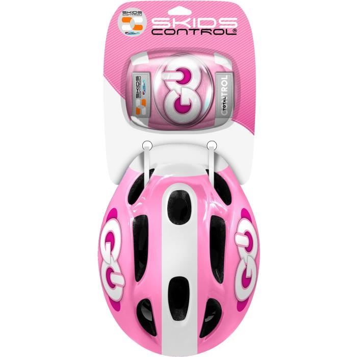Roller protections - STAMP - SKIDS CONTROL - Helmet / Elbow pads / Knee pads - Pink