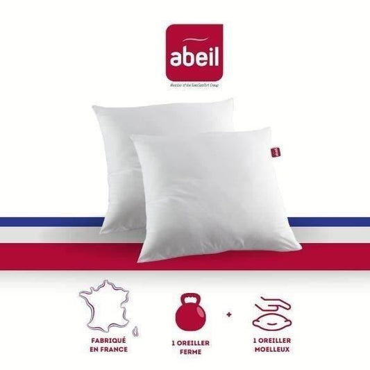 ABEIL Set of 2 pillows DOUBLE COMFORT 100% Cotton 60x60cm