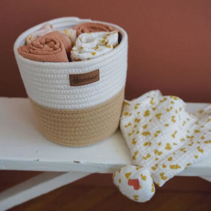 Storage baskets - DOMIVA - Honey Moon - Woven cotton