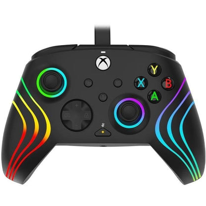 Gamepad - PDP - Afterglow Wave - Wired - Black - Customizable LED lighting