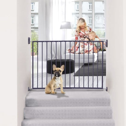 DREAMBABY Safety gate ARIZONA EXTENDA - To be screwed - L 68/112 cm - Gray