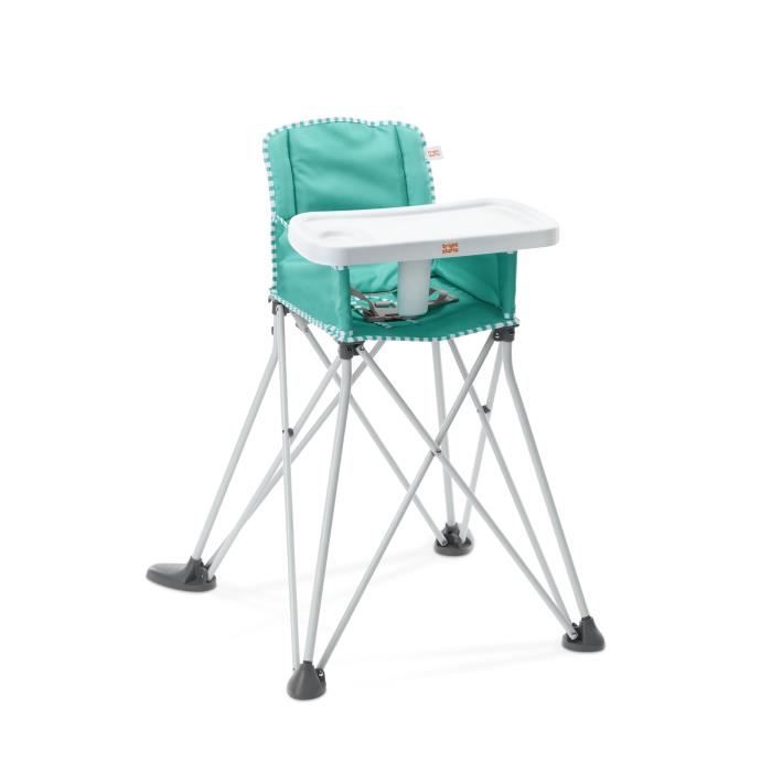 BRIGHT STARS Pop N Dine - High chair for baby meals, foldable, portable, travel, lightweight, easy to clean, carrying bag included