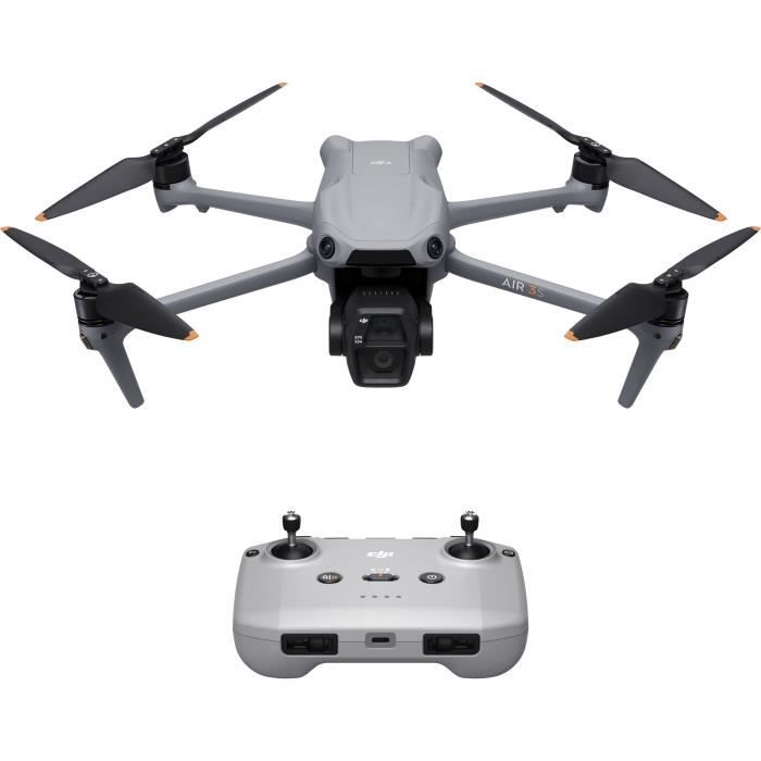 Drone - DJI - Air 3S (- DJI - RC-N3) - Dual 1 CMOS Camera and 70mm Telecamera - 14 Stops of Dynamic Range - Intelligent RTH