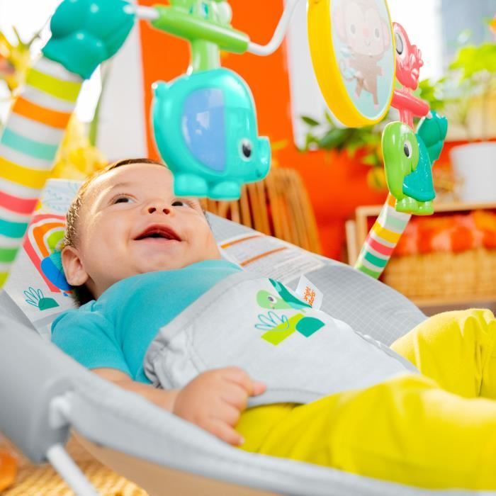 Bright Starts Transat Playful Paradise, soothing vibrations, interactive toys, 0-6 months
