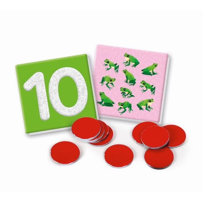 Montessori - Clementoni - Tactile numbers - Educational game learning numbers - 10 rough number cards - Ages 3 and up