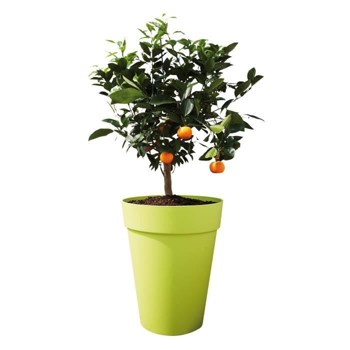 ELHO Loft Urban Round flower pot High 35 - Gray - Ø 34 x H 45 cm - outdoor - 100% recycled