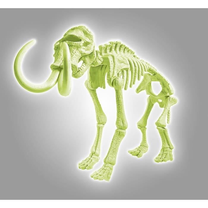 CLEMENTONI Archéo Ludic - Phosphorescent Mammoth - Science & Game