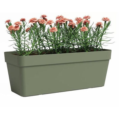 Planter - Plastic - Ash Green - Rectangular - L49.9 x D20 x H18.1cm - ARTEVASI