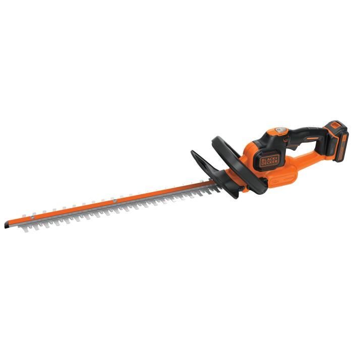BLACK+DECKER Cordless Hedge Trimmer Lithium 18V Powercommand 2 Ah 50 cm GTC18502PC-QW