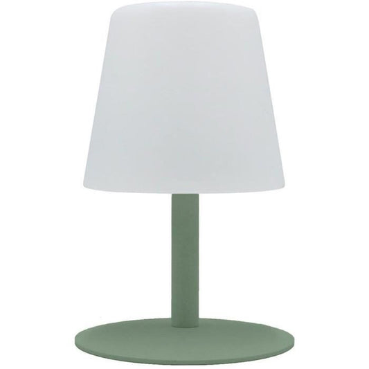 Cordless table lamp - LUMISKY - STANDY MINI Olive - H25 cm - Olive green steel base - Warm white and white LED