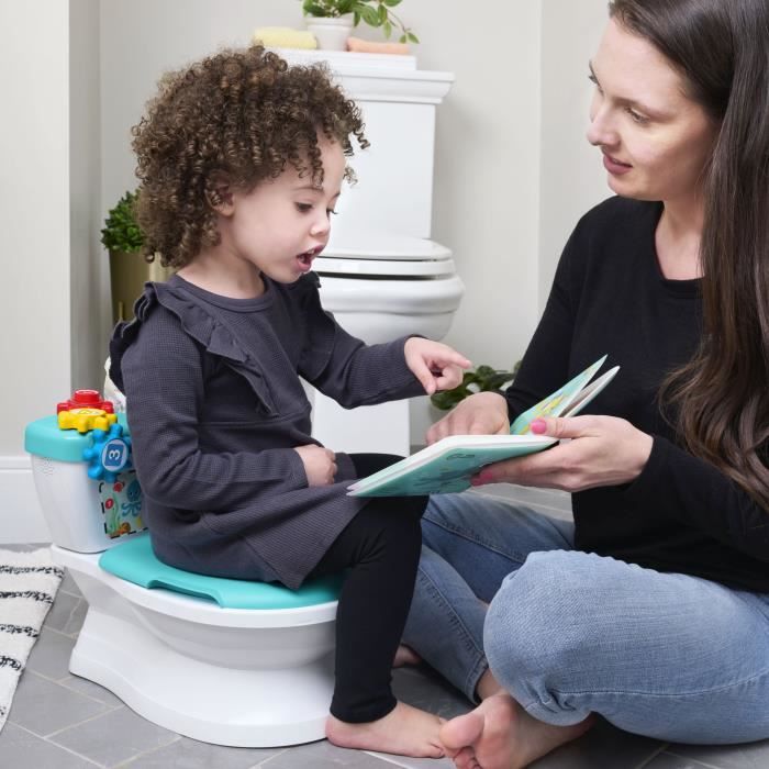BABY EINSTEIN 2 in 1 Potty & Toilet Trainer, Innovative Toilet Training System, Flush with Music