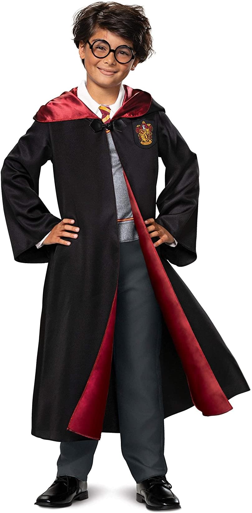 Harry Potter Deluxe Hooded Robe and Jumpsuit Child Costume | Small (4-6)