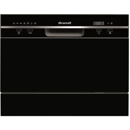 Compact dishwasher Brandt DFC6519B - 6 covers - L55cm - 49 dB - Black