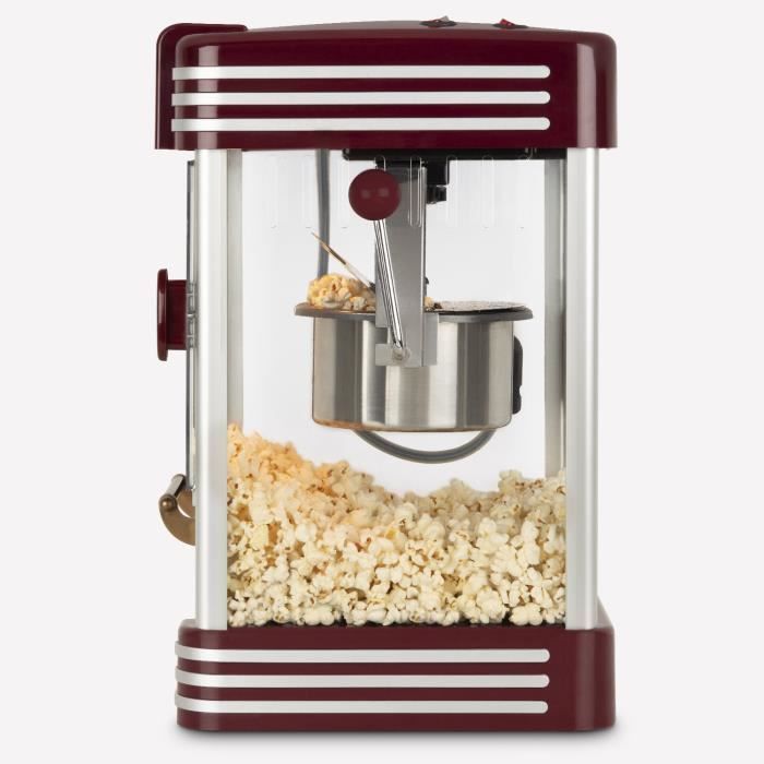Popcorn machine - HKoeNIG - Retro design - Capacity 50g - Interior light