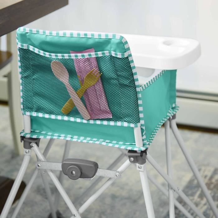 BRIGHT STARS Pop N Dine - High chair for baby meals, foldable, portable, travel, lightweight, easy to clean, carrying bag included