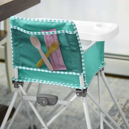 BRIGHT STARS Pop N Dine - High chair for baby meals, foldable, portable, travel, lightweight, easy to clean, carrying bag included
