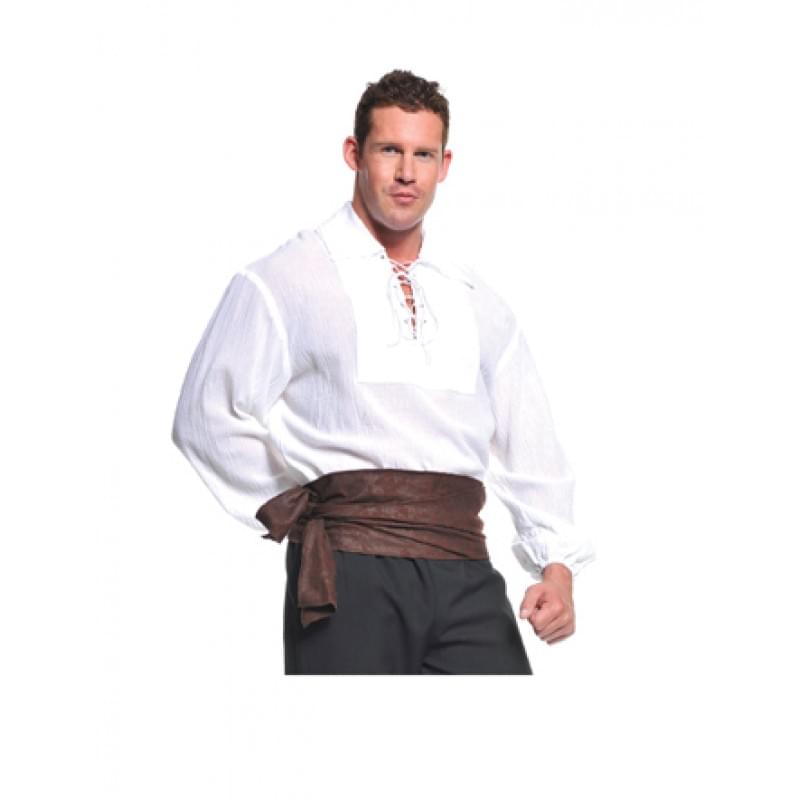 Pirate Adult Costume White Shirt One Size