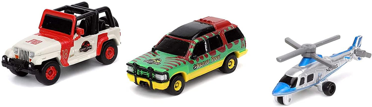Jurassic Park Nano Hollywood Rides 3-Pack
