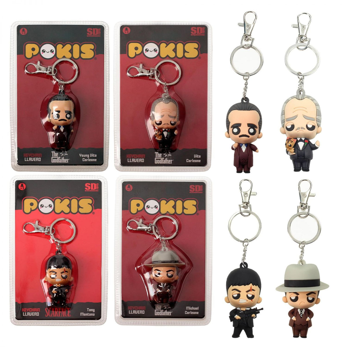 POKIS SERIES 1 BOX 12 UNITS-TONY MONTANA 4 - VITO CORLEONE 4 - YOUNG VITO 2 - MICHAEL 2