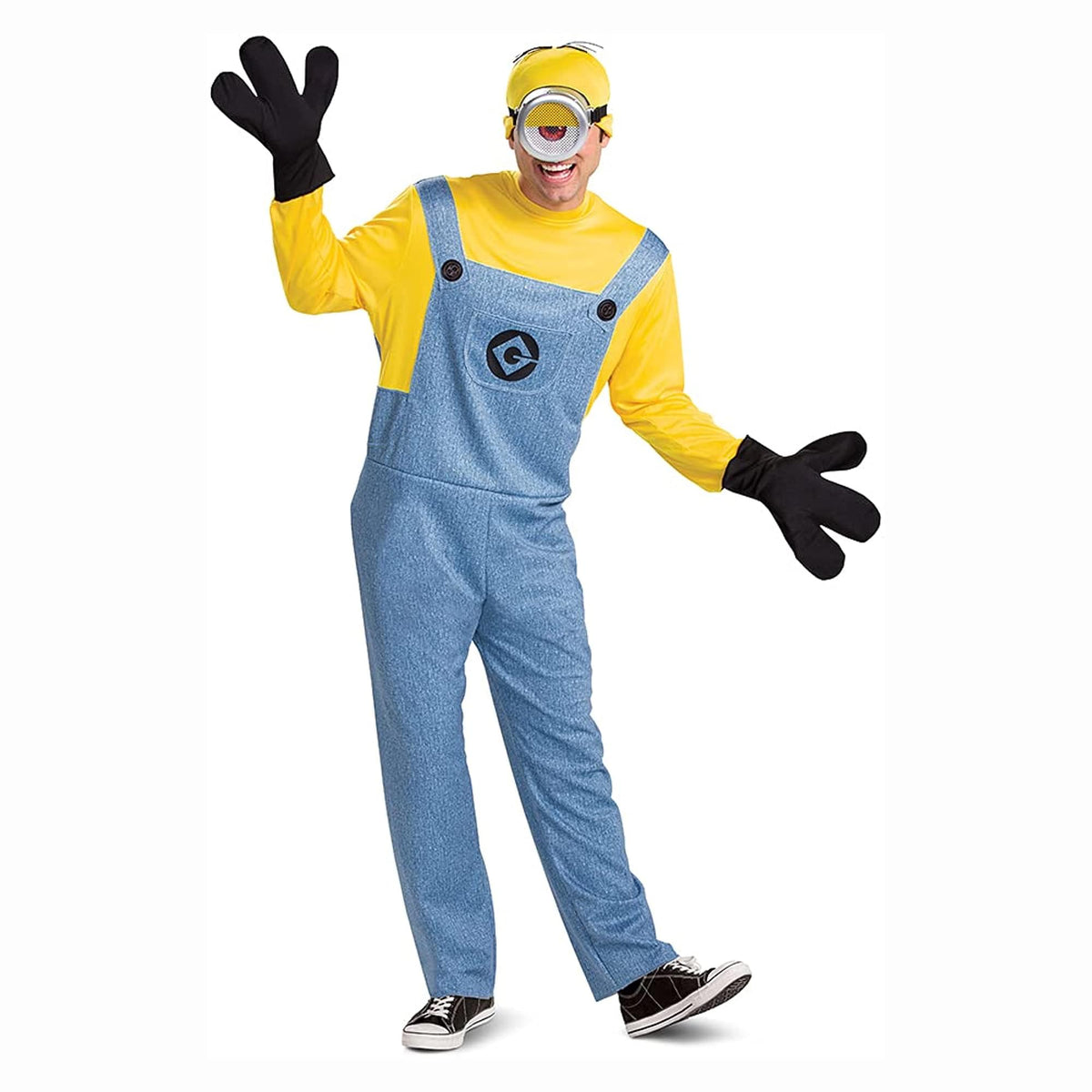 Minion Stuart Deluxe Adult Costume | Medium 38-40