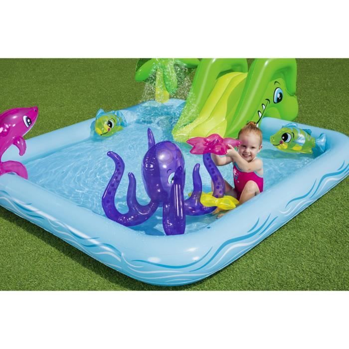 BESTWAY Fantastic Aquarium 239 x 206 x 86 cm Paddling Pool Playground with Fountain