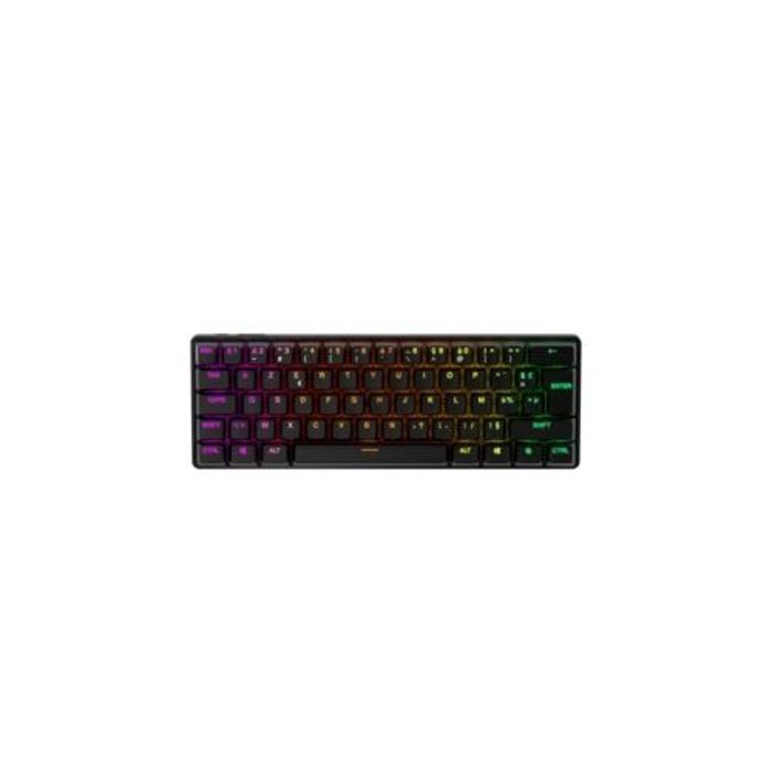 Gaming Keyboard - AZERTY - STEELSERIES - Apex Pro Mini Wireless FR - Without Numeric Keypad - Backlit - Black