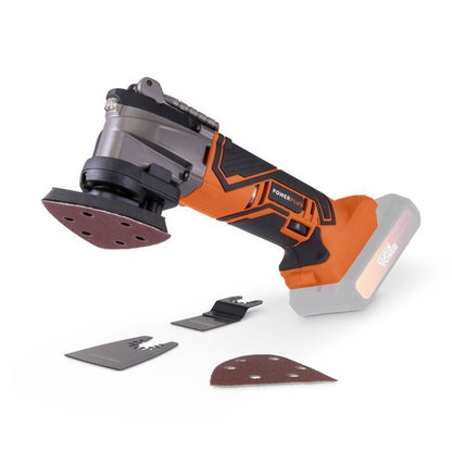 20v wireless oscillating multifunction tool + 5 Dual Power Powdp4060 accessories - Delivered without battery or charger