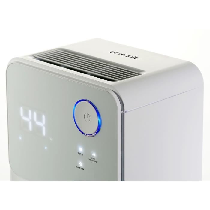 OCEANIC Electric air dehumidifier - Extraction 12 liters / day - Laundry drying - Continuous drainage - LED display