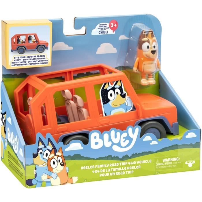 Bluey's Car - BLUEY - Family vehicle with Chilli figure and accessories