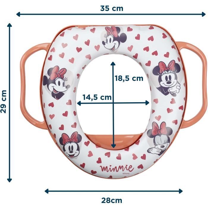 COMFORT TOILET REDUCER WITH MINNIE HANDLES