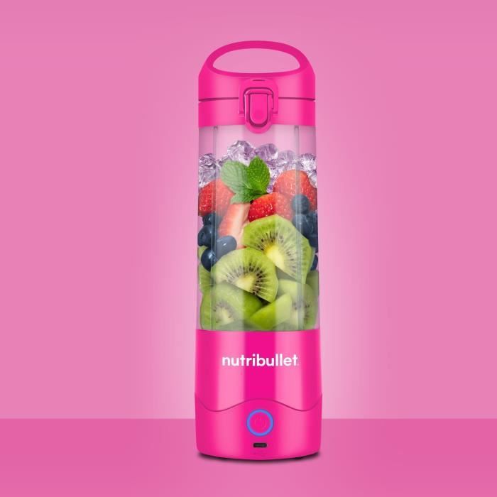 Portable blender - NutriBullet - NBP003MA - 70W - 0.475L - Pink - 1 bottle included