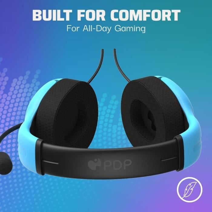 Wired Headset - Airlite - Neptune Blue - Compatible with PS4/PS5 - Boom Microphone - Over-Ear Headband