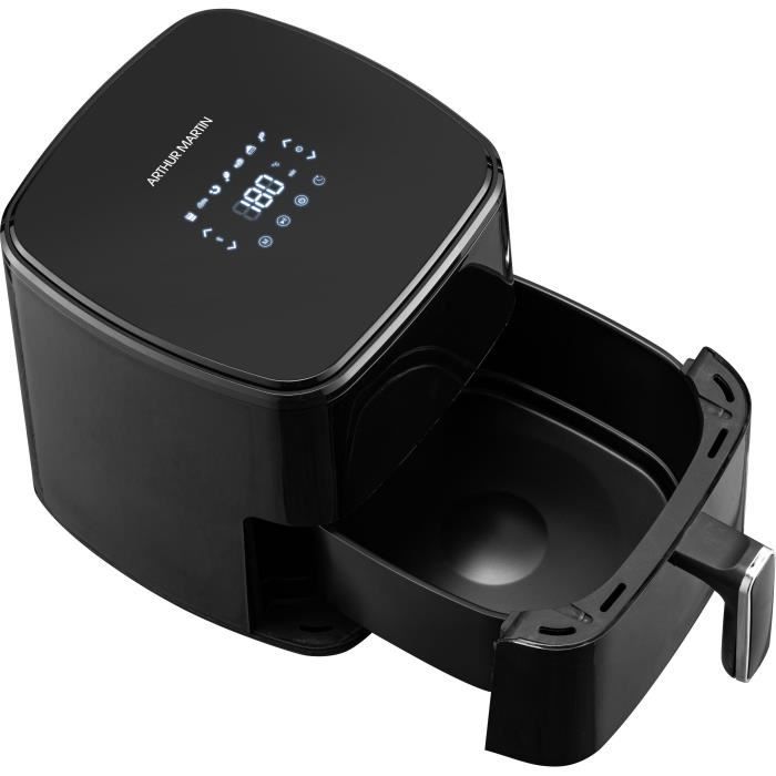 Oil-free fryer  ARTHUR MARTIN - Airfryer 5 L - 1400 W - Touch screen - 7 cooking presets - Black