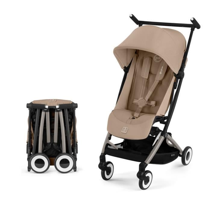 Libelle Ultra Compact Stroller - Almond Beige - CYBEX