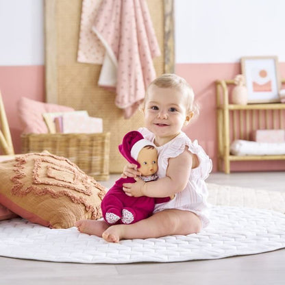 Doudou - COROLLE - Babipouce Rose Grenadine - 28 cm - vanilla scent - from birth