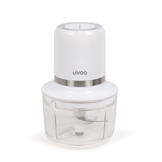 Cordless electric chopper - LIVOO - 200 W - 2 speeds - 1.2 L - 4 steel blades - White