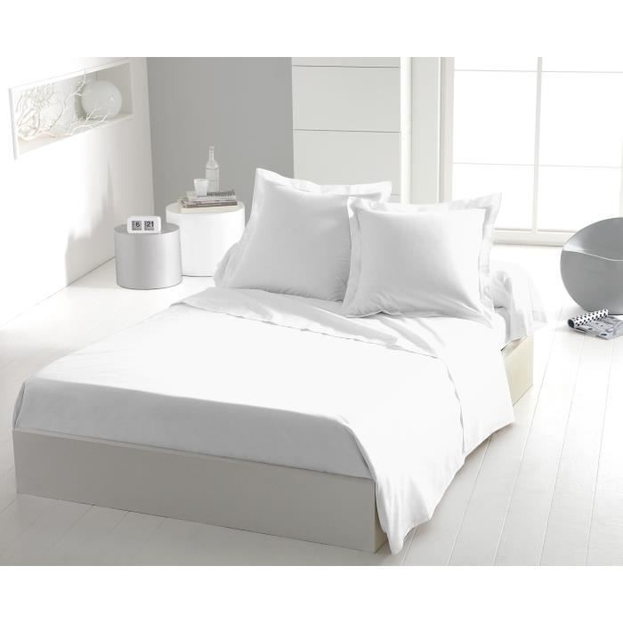 Flat sheet - HOME LINGE PASSION - 180 x 290 cm - 1 person - White