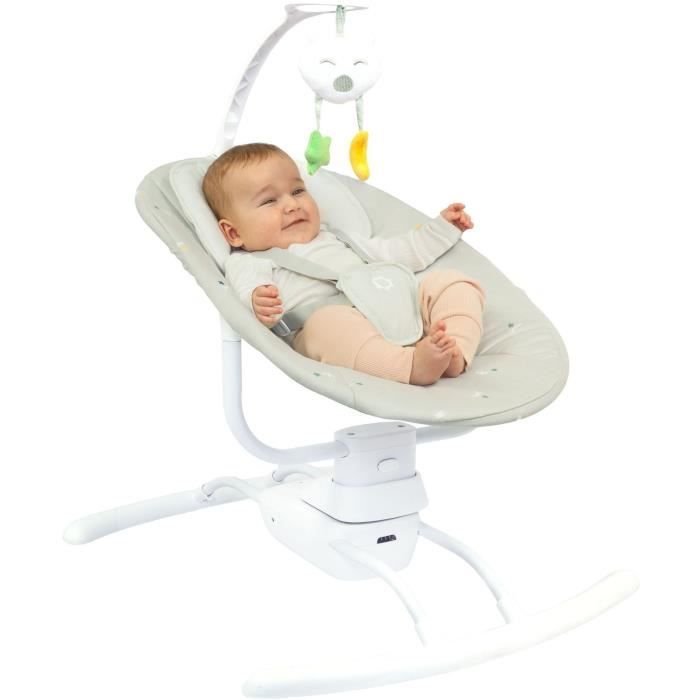 BADABULLE Side swing, ultra comfort, adjustable and removable play arch, lichen / water green