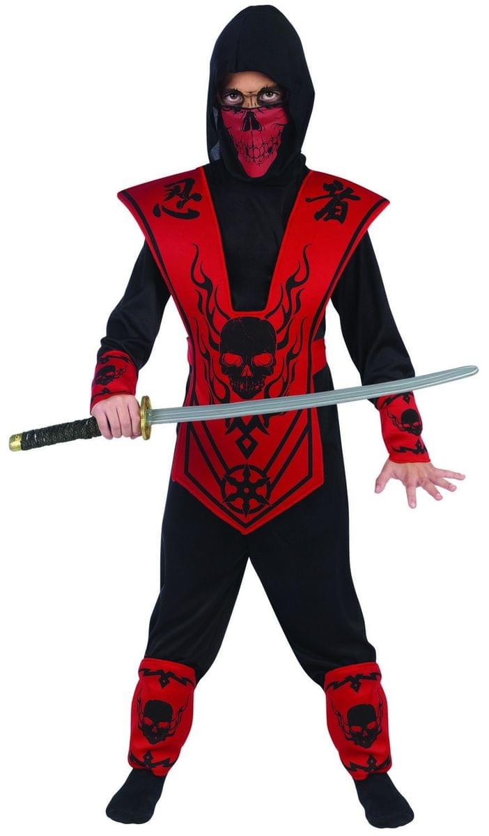 Red Skull Lord Ninja Costume Child Small 4-6