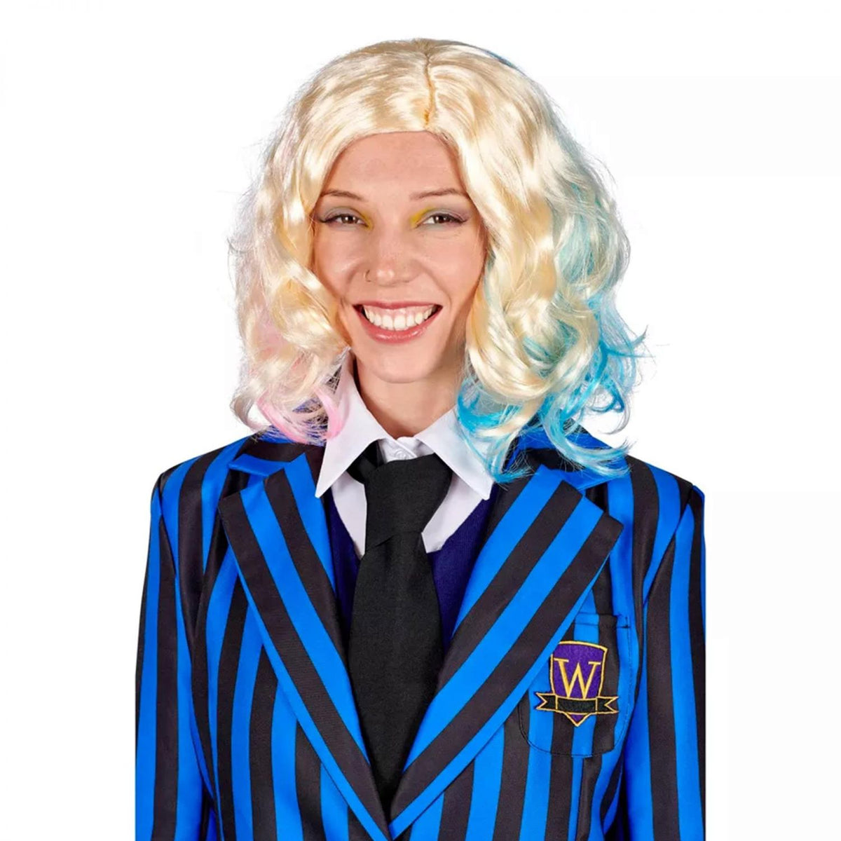 Gothic Girls Friend Blonde Adult Costume Wig