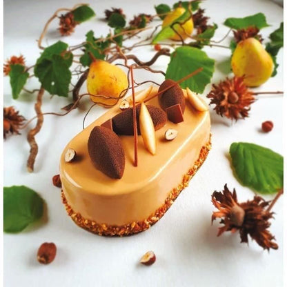 Oval hinged mold - BAUMALU - 31x12x8 cm - Carbon steel coated steel 0.8 mm - Anthracite non-stick