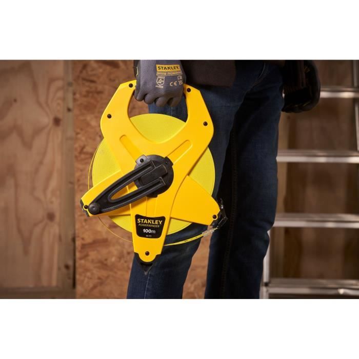 STANLEY Tape Measure 100mx12,7mm Powerwinder
