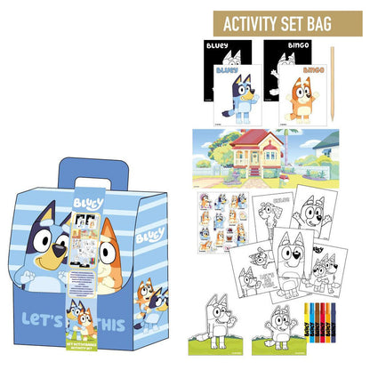 Bluey Colouring backpack set