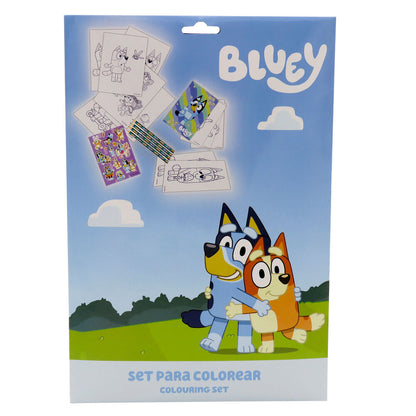Bluey colouring set