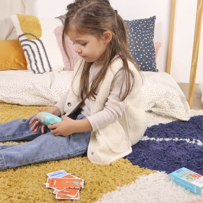 Liboo E-Reader - JADE - French - English - 240 Words - Educational Game - Batteries Included - Vocabulary - Learning - French Design