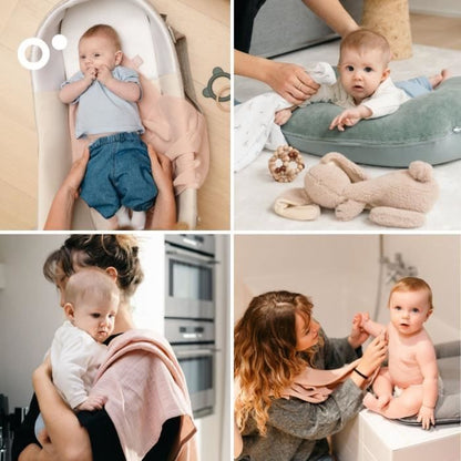 Pack of 3 swaddles - DOOMOO - Organic cotton gauze - Oeko-Tex certified - Pink