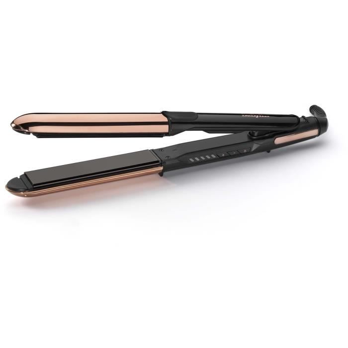 BaByliss ST482E - BaByliss straight & curl shine straightener - 5 temperatures up to 235 ° C - 28 mm plates in real titanium