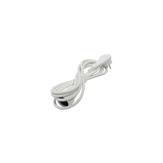 CHACON Extension cable HO5VVF 3 x 1.5 mm²- 3 m - With flat plug - White