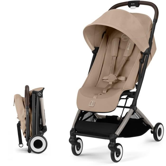 CYBEX - Ultra-compact and comfortable stroller - ORFEO - 4 wheels - Almond Beige