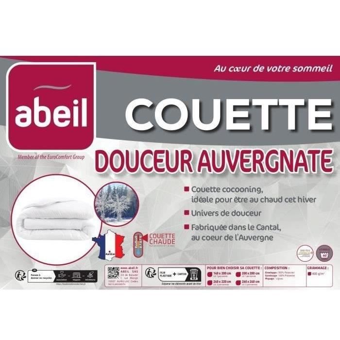 Warm duvet 400gr/m² Douceur Auvergnate - 200 x 200 cm - 2 people - ABEIL